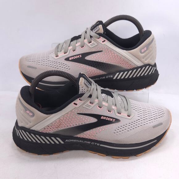 Brooks Adrenaline GTS 22 Athletic Running Shoe Womens Size 7.5 1203531B035 Gray - Picture 6 of 10